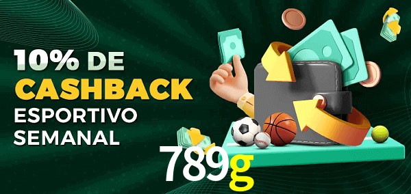10% de bônus de cashback na 789g
